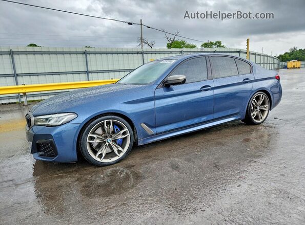 WBA13BK02PCL36839 2023 BMW M5 Blue Vista tres cuartos delantera izquierda