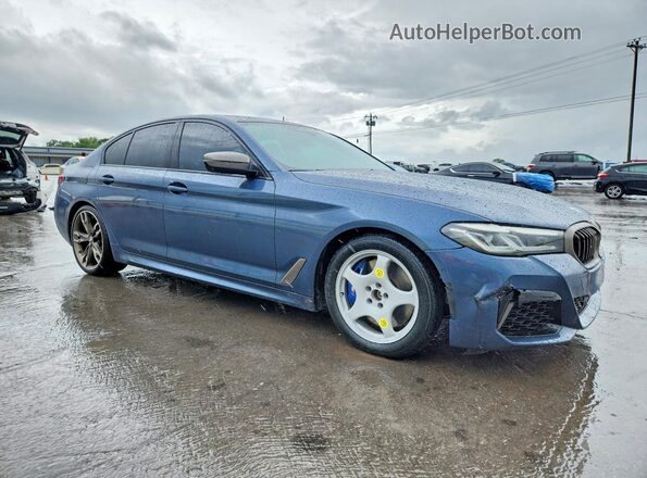 WBA13BK02PCL36839 2023 BMW M5 Blue Delantero derecho