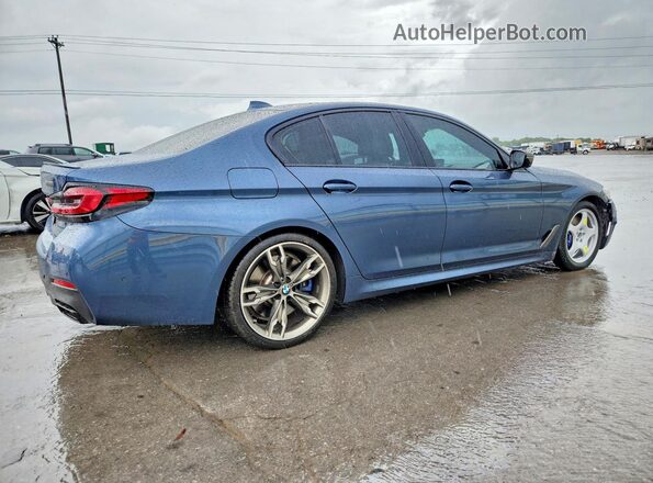 WBA13BK02PCL36839 2023 BMW M5 Blue Trasero derecho