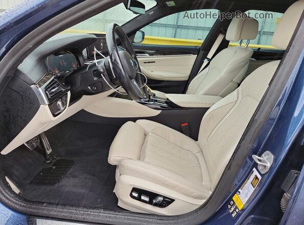 WBA13BK02PCL36839 2023 BMW M5 Blue Vista interior delantera
