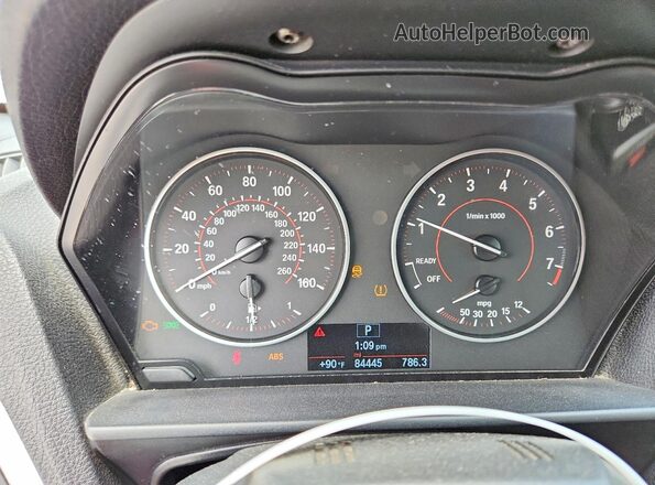 WBA1K9C52GV322644 2016 BMW OTHER Белый Вид щитка приборов