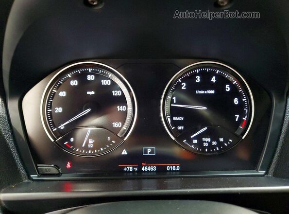 WBA2G1C52HV638893 2017 BMW M2 Red Vista del cuadro de instrumentos