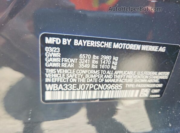 WBA33EJ07PCN09685 2023 BMW OTHER Серый Вид подкапотного пространства