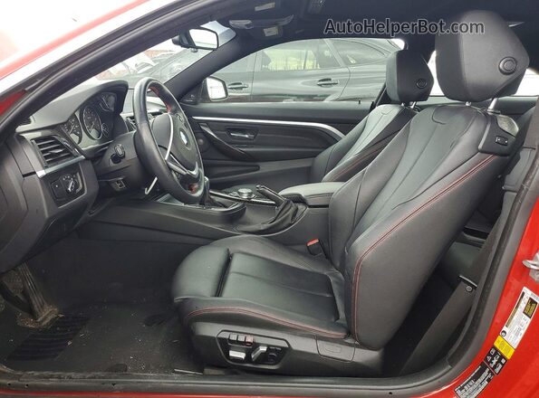 WBA3R5C59GK371192 2016 BMW OTHER Красный Вид салона спереди
