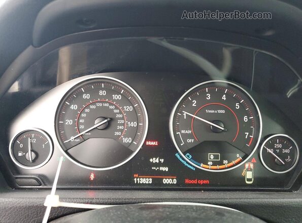 WBA3R5C59GK371192 2016 BMW OTHER Красный Вид щитка приборов