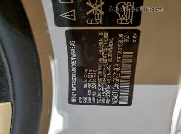 WBA3T1C56GP821409 2016 BMW OTHER White Շարժիչի բաժամունքի տեսք