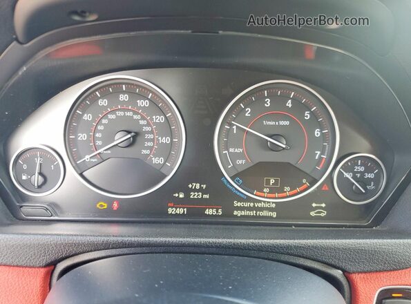 WBA4F7C35HG788501 2017 BMW OTHER Белый Вид щитка приборов