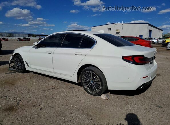 WBA53BH03MCF71161 2021 BMW 5 SERIES Белый Задняя левая четверть