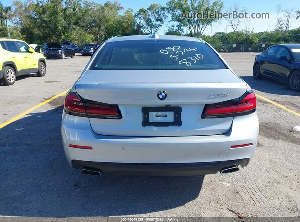 WBA53BH06MCF58310 2021 BMW 5 SERIES Silver 