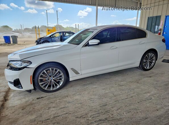 WBA53BH07PCM01550 2023 BMW 5 SERIES Белый Передняя левая четверть