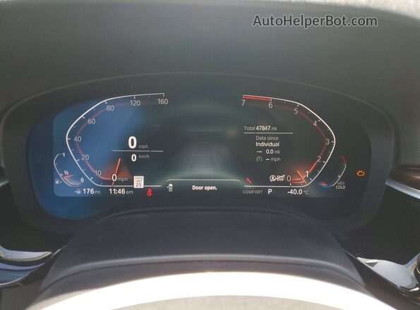WBA53BH0XNWX57986 2022 BMW OTHER Серебряный Вид щитка приборов