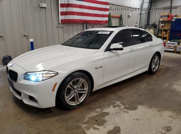 WBA5A7C53GG147043 2016 BMW 5 SERIES Белый Передняя левая четверть