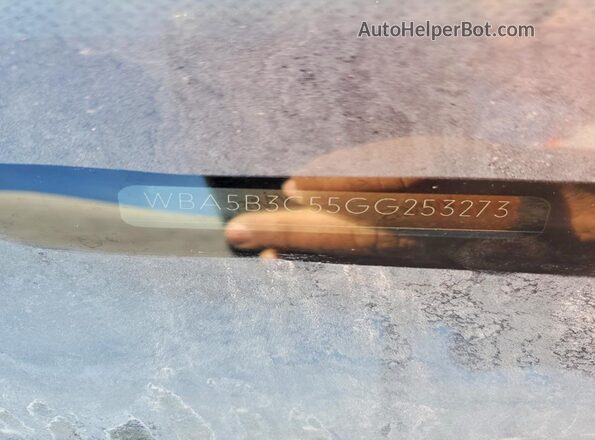 WBA5B3C55GG253273 2016 BMW OTHER Черный Вид подкапотного пространства