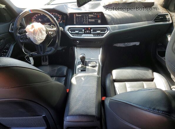 WBA5U7C01LFH22898 2020 BMW M3 Blue წინა პანელის ხედი