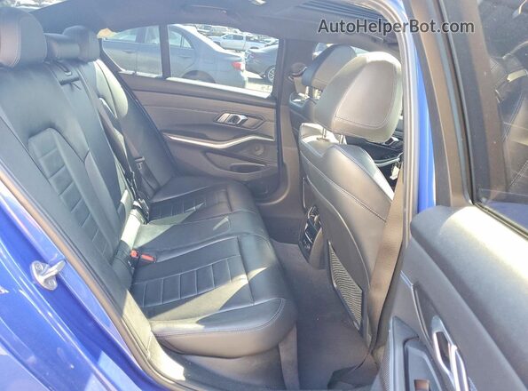 WBA5U7C01LFH22898 2020 BMW M3 Blue უკანა სავარძლების ხედი
