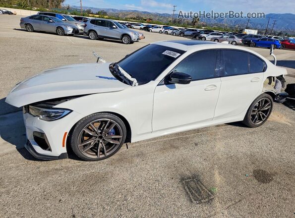 WBA5U7C09LFH32157 2020 BMW M3 Silver წინა მარცხენა ხედი სამი მეოთხედიდან