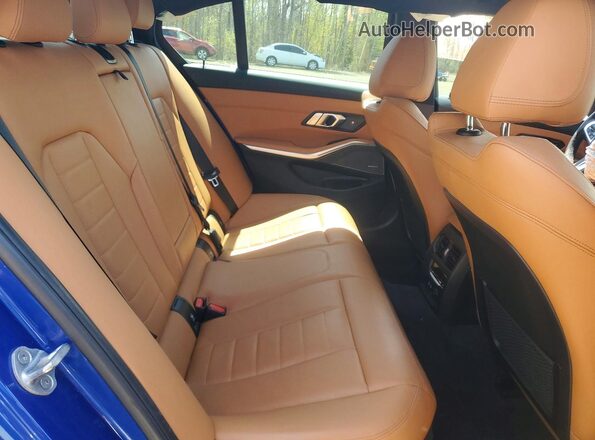 WBA5U9C01LFJ66987 2020 BMW M3 Blue Vista de los asientos traseros