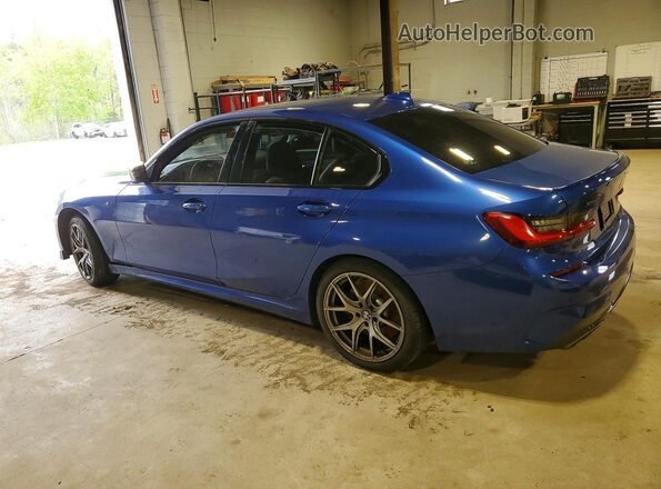 WBA5U9C01LFJ66987 2020 BMW M3 Blue Trasero izquierdo