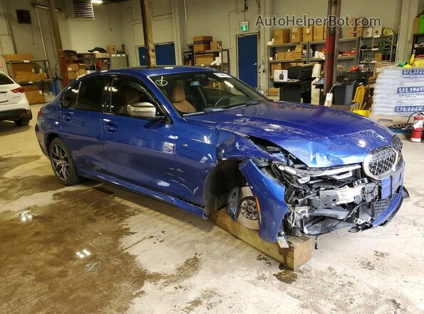 WBA5U9C01LFJ66987 2020 BMW M3 Blue Delantero derecho
