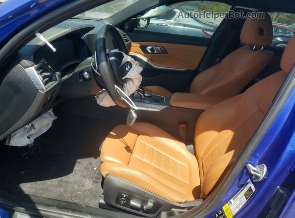 WBA5U9C01LFJ66987 2020 BMW M3 Blue Vista interior delantera