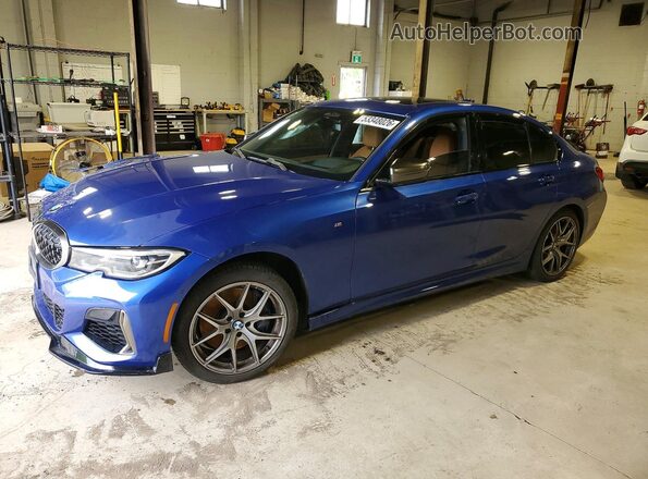 WBA5U9C01LFJ66987 2020 BMW M3 Blue Vista tres cuartos delantera izquierda