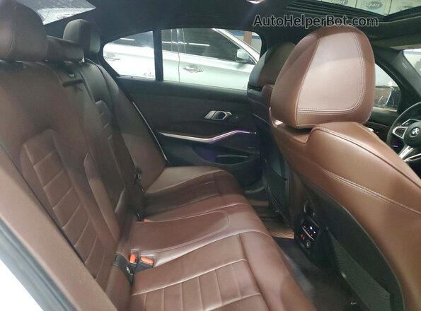 WBA5U9C04LA380109 2020 BMW M3 White Вид задніх сидінь