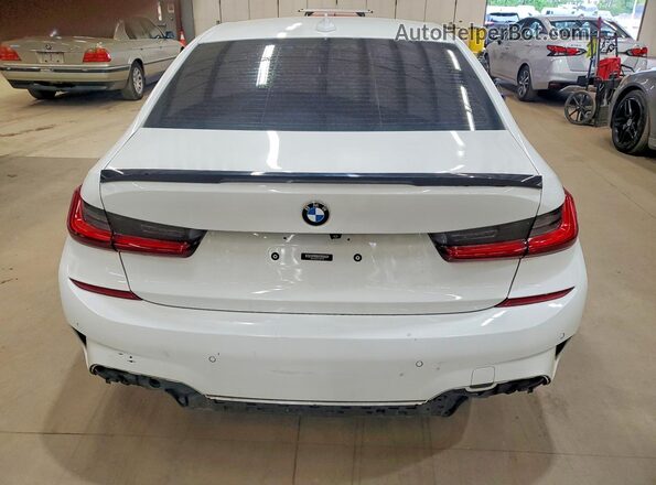 WBA5U9C04LA380109 2020 BMW M3 White Вид ззаду