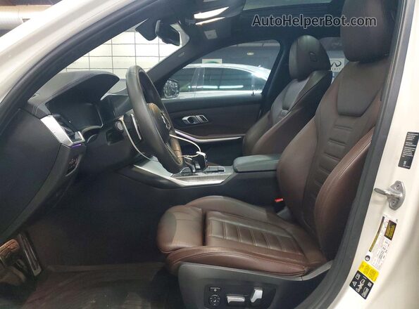 WBA5U9C04LA380109 2020 BMW M3 White Вид салону спереду