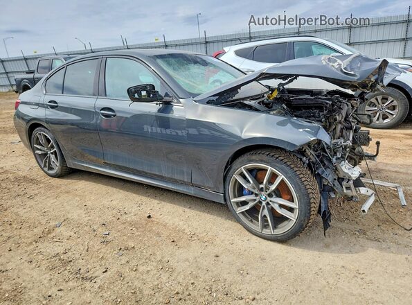 WBA5U9C04LAF54831 2020 BMW M3 Серый Передняя правая четверть