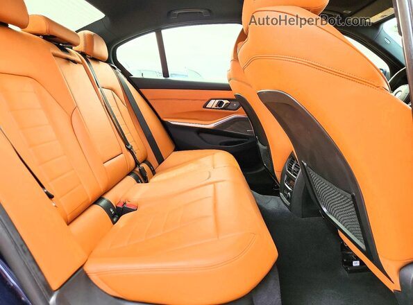 WBA5U9C07LAF54533 2020 BMW M3 Blue უკანა სავარძლების ხედი