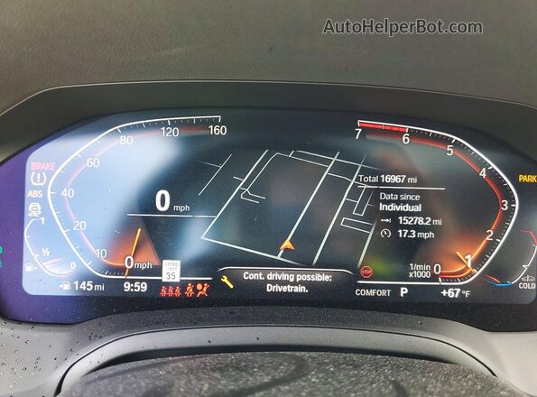 WBA63AV09PFP29425 2023 BMW OTHER Green Vista del cuadro de instrumentos