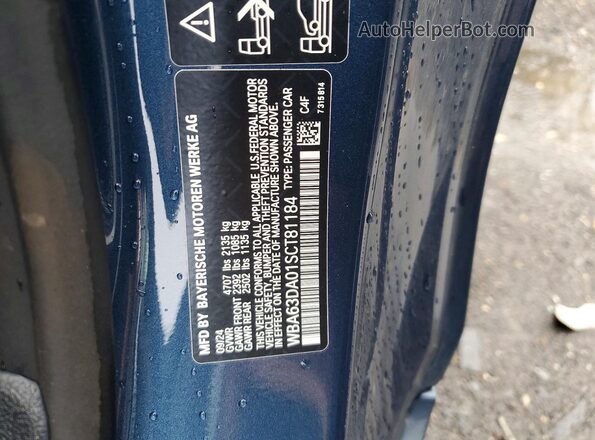 WBA63DA01SCT81184 2025 BMW OTHER Blue ძრავის განყოფილების ხედი