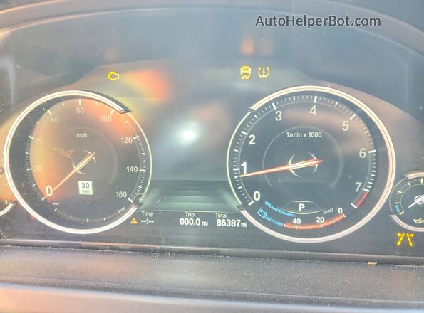 WBA6D6C59GG388174 2016 BMW OTHER Черный Вид щитка приборов