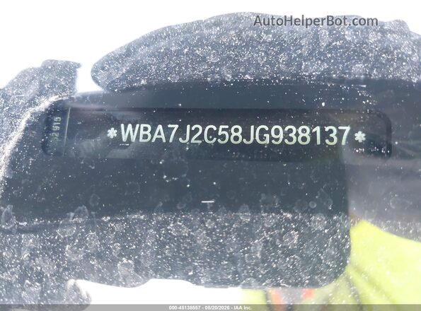 WBA7J2C58JG938137 2018 BMW OTHER Серебряный 