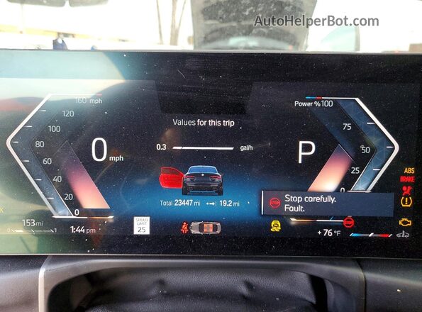 WBA83AP0XRCP33171 2024 BMW M4 Black Instrument cluster view