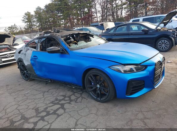WBA83DA08SCU58769 2025 BMW M4 Blue Передня права чверть