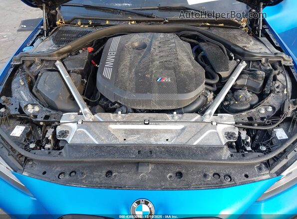 WBA83DA08SCU58769 2025 BMW M4 Blue Вид ззаду