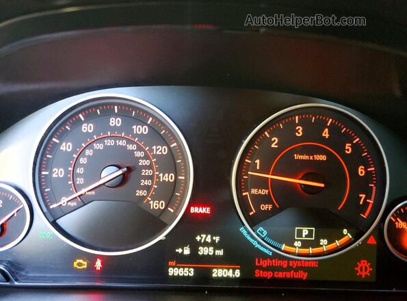 WBA8D9G54HNT91291 2017 BMW OTHER Blue Vista del cuadro de instrumentos