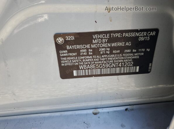 WBA8E5G59GNT41202 2016 BMW OTHER Серебряный Вид подкапотного пространства