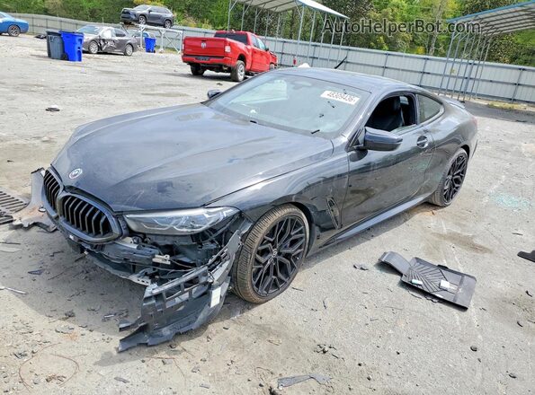WBABC4C56KBU96568 2019 BMW M8 Black წინა მარცხენა ხედი სამი მეოთხედიდან