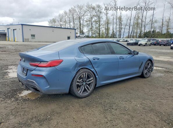 WBAGV8C01NCJ92820 2022 BMW M8 Blue Հետևի աջ