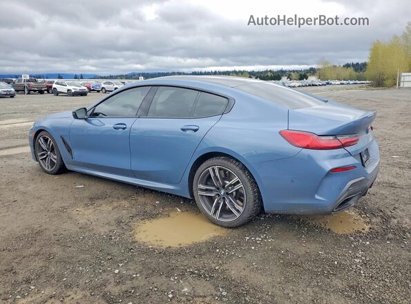 WBAGV8C01NCJ92820 2022 BMW M8 Blue Հետևի ձախ