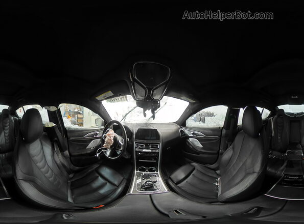 WBAGV8C07LCE33201 2020 BMW M8 Charcoal Widok naklejki z numerem VIN