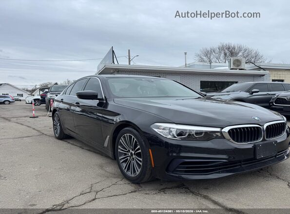 WBAJA5C54KBX87593 2019 BMW 5 SERIES Черный Передняя правая четверть
