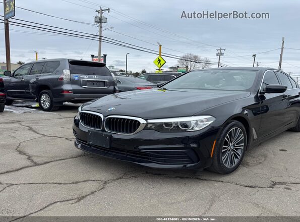 WBAJA5C54KBX87593 2019 BMW 5 SERIES Черный Передняя левая четверть