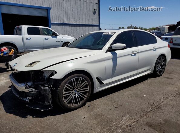 WBAJA5C57KWW11307 2019 BMW 5 SERIES Белый Передняя левая четверть