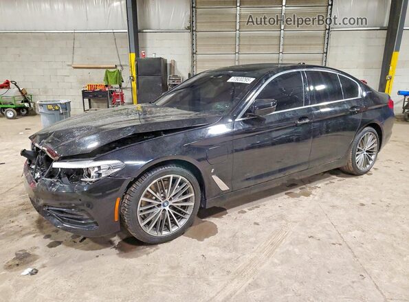 WBAJA9C50JB252587 2018 BMW 5 SERIES Black Vista tres cuartos delantera izquierda