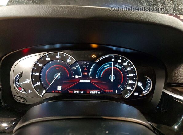 WBAJA9C50JB252587 2018 BMW 5 SERIES Black Vista del cuadro de instrumentos