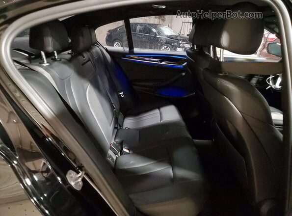 WBAJA9C50JB252587 2018 BMW 5 SERIES Black Vista de los asientos traseros