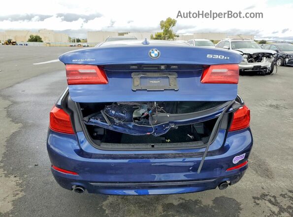 WBAJA9C52KB393954 2019 BMW OTHER Blue Widok z tyłu